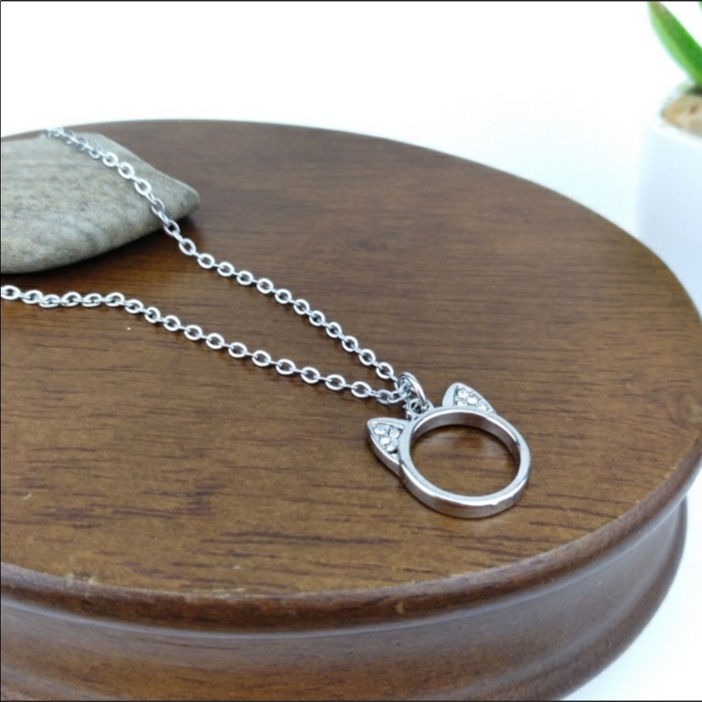 Cat Ear Charm Necklace